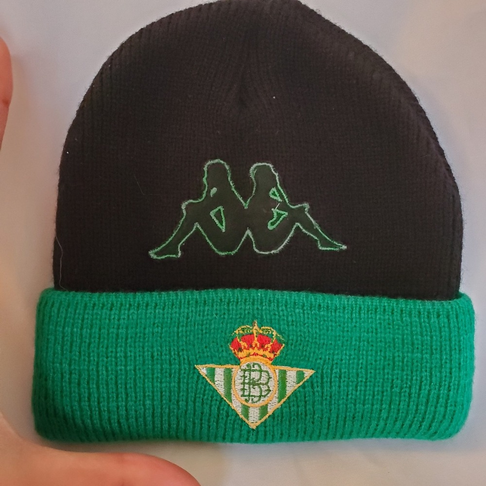 Kappa Youth Beanie Black And‎ Green